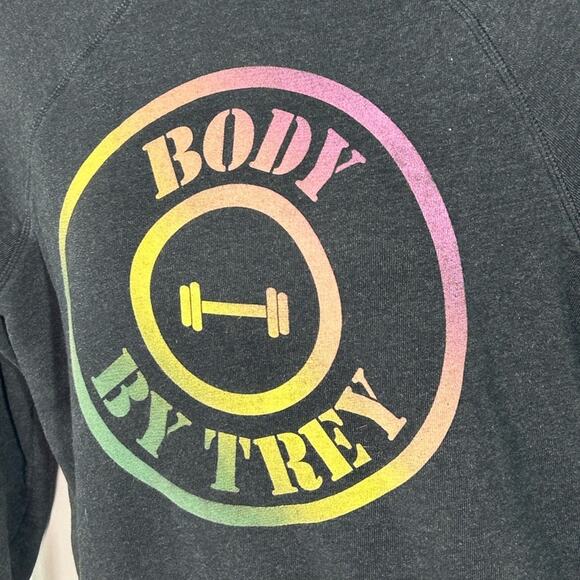 Wildfox “Body By Trey” Dark Grey Crewneck Sweatshirt Size XS - Picture 10 of 14